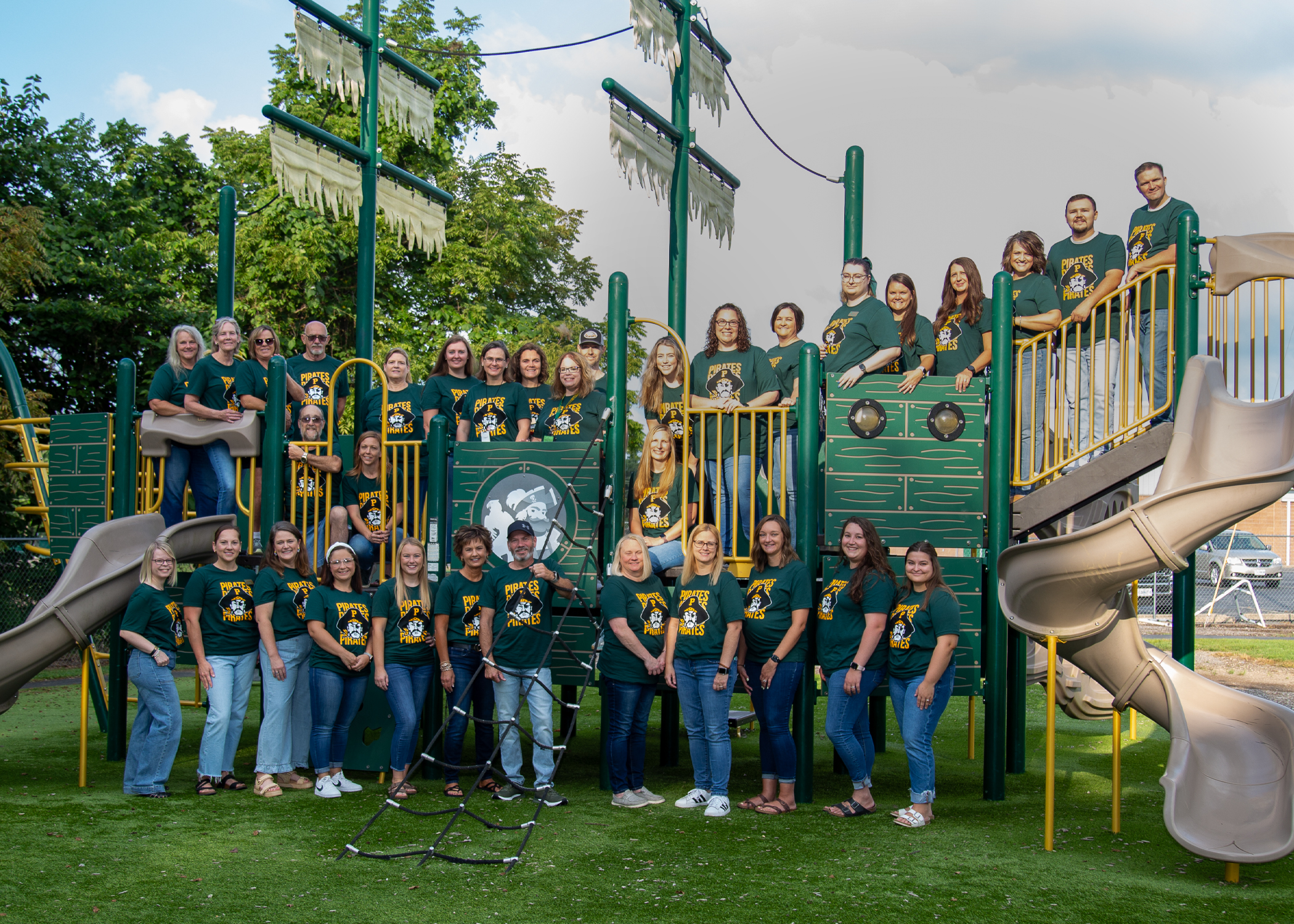 Staff picture on pirate ship