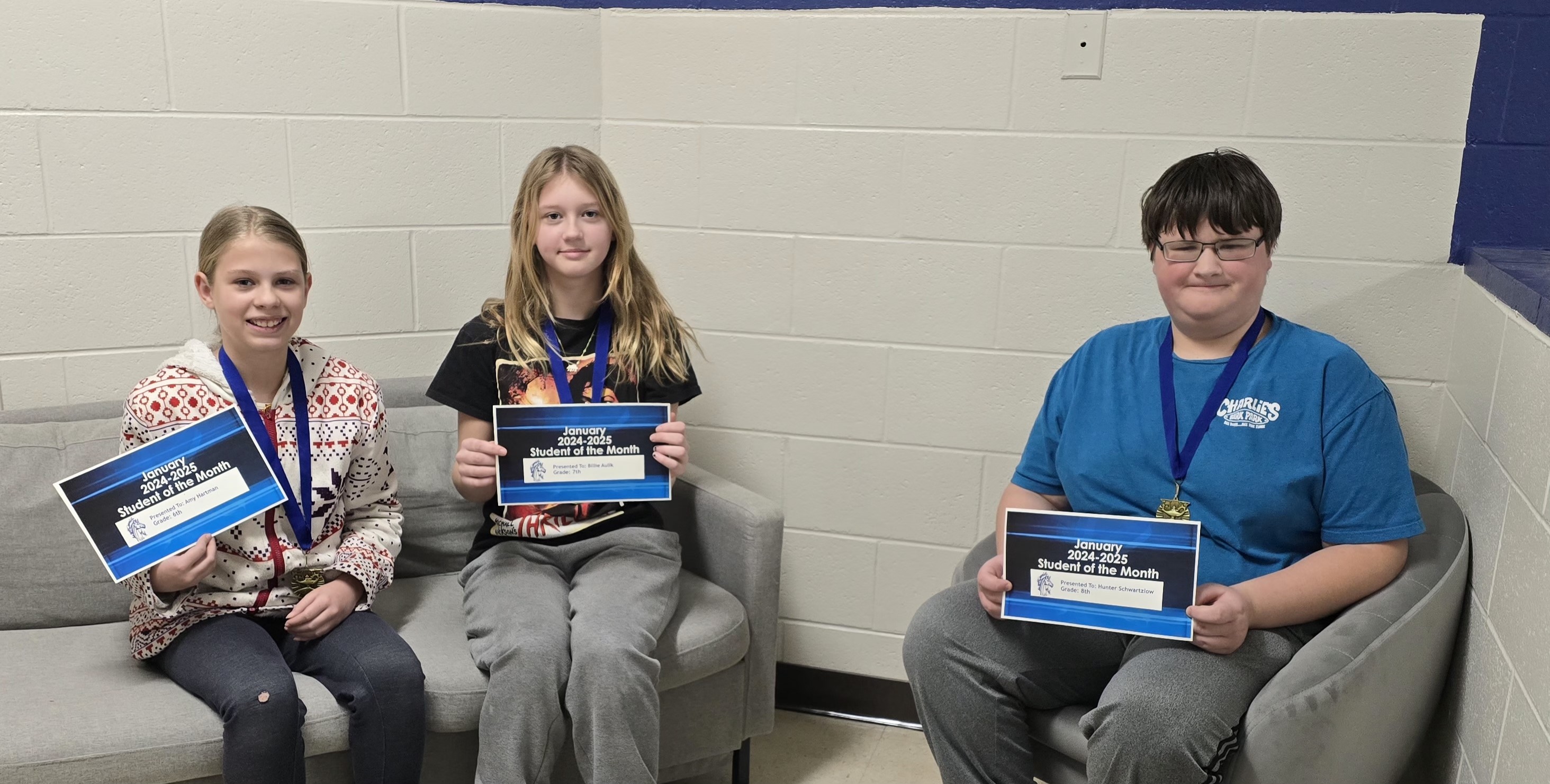 Middle School Students of the Month