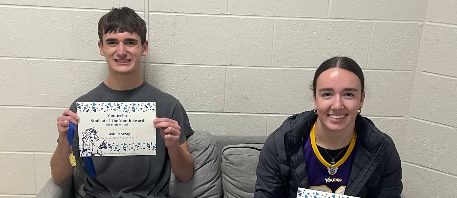 High School Students of the Month for October