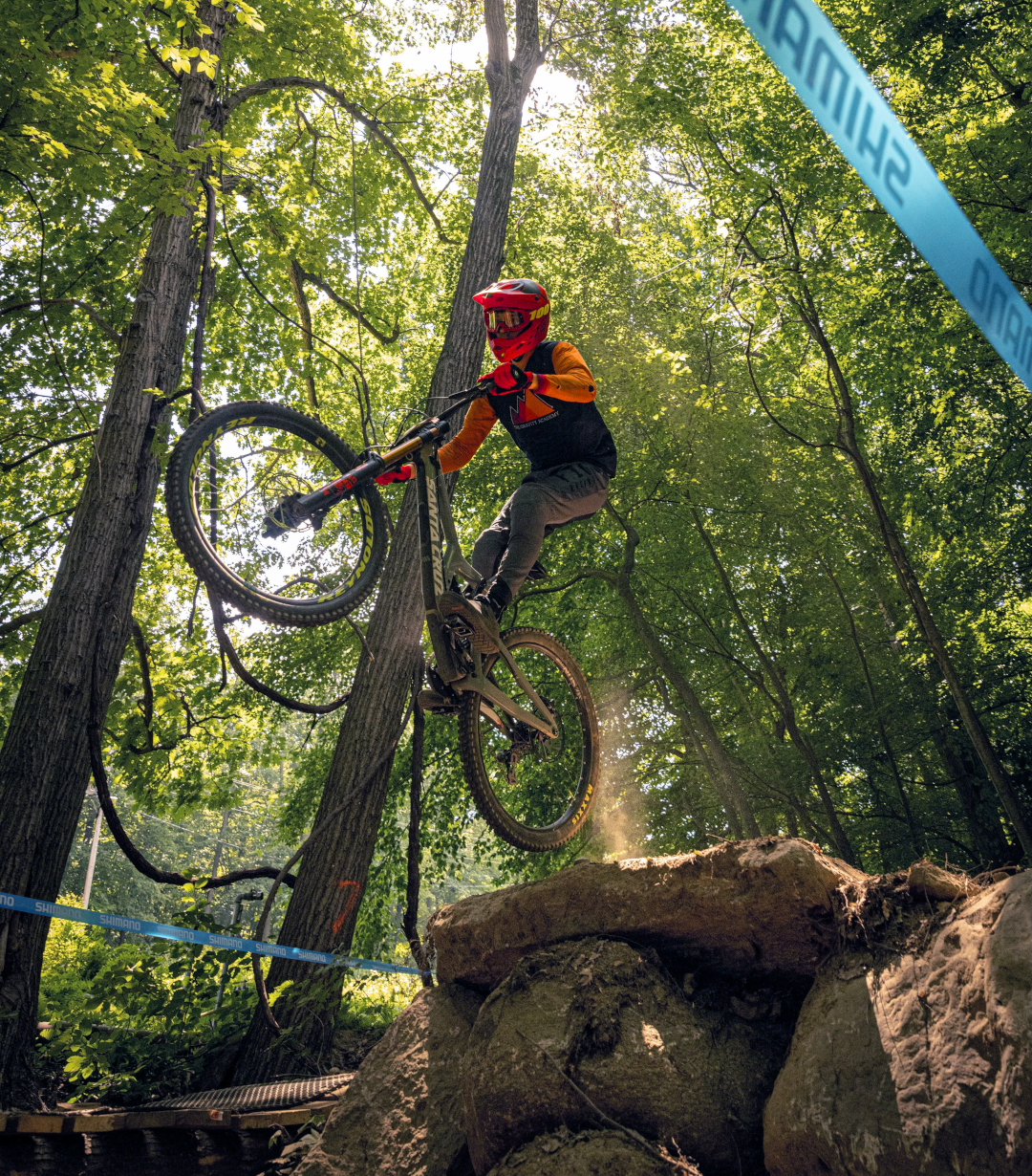 student riding a bicycle 