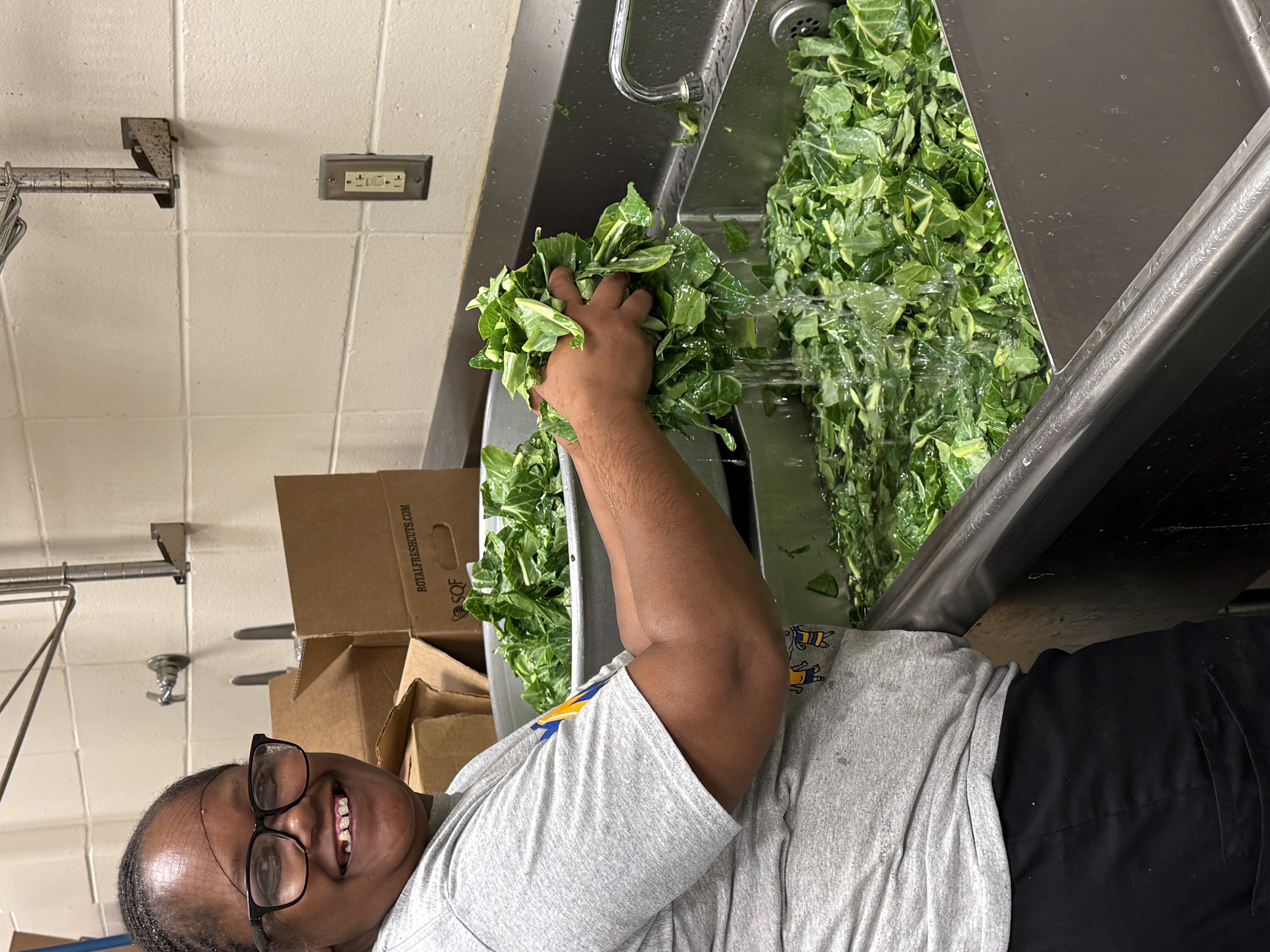 School Food Service Employees prepping for the new year 