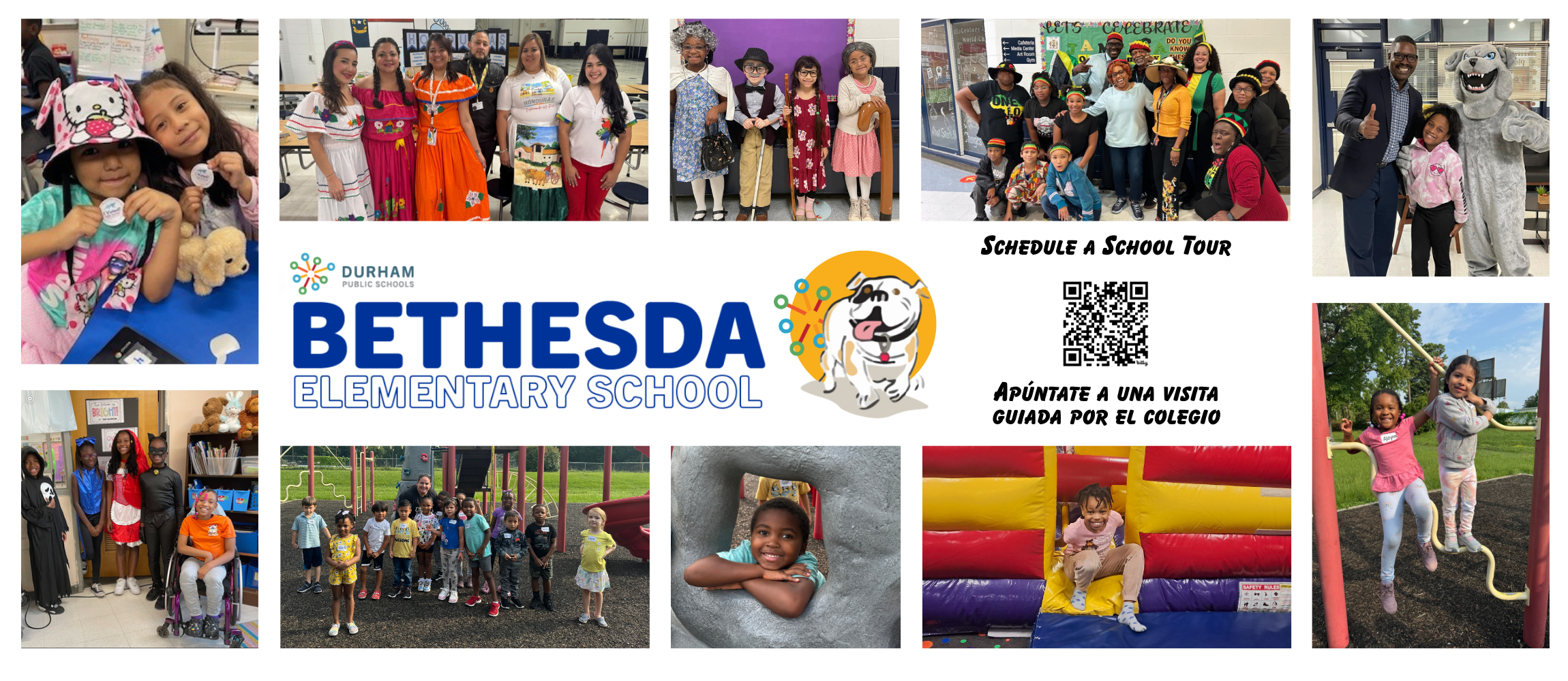 Photos of Bethesda students and staff