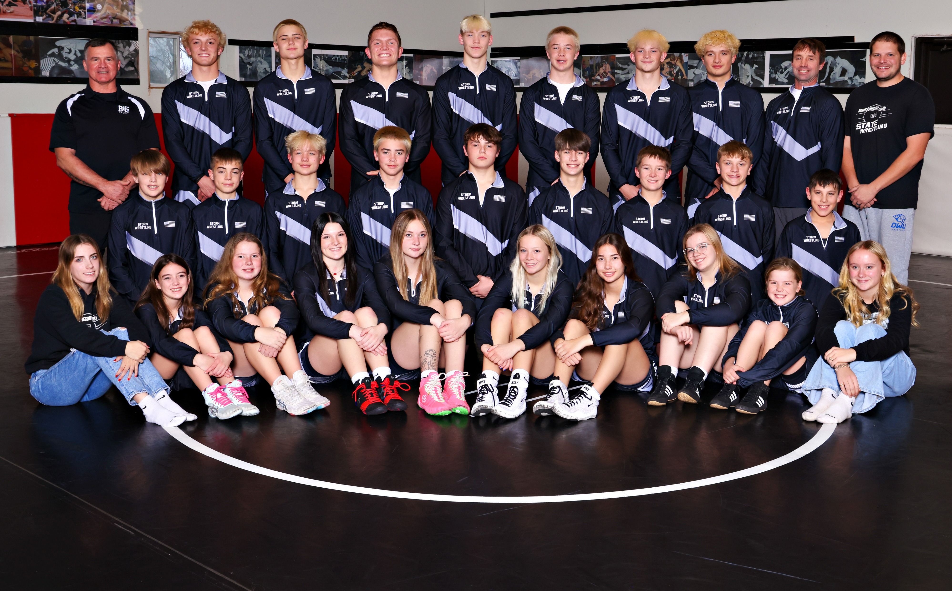 wrestling team at gyn