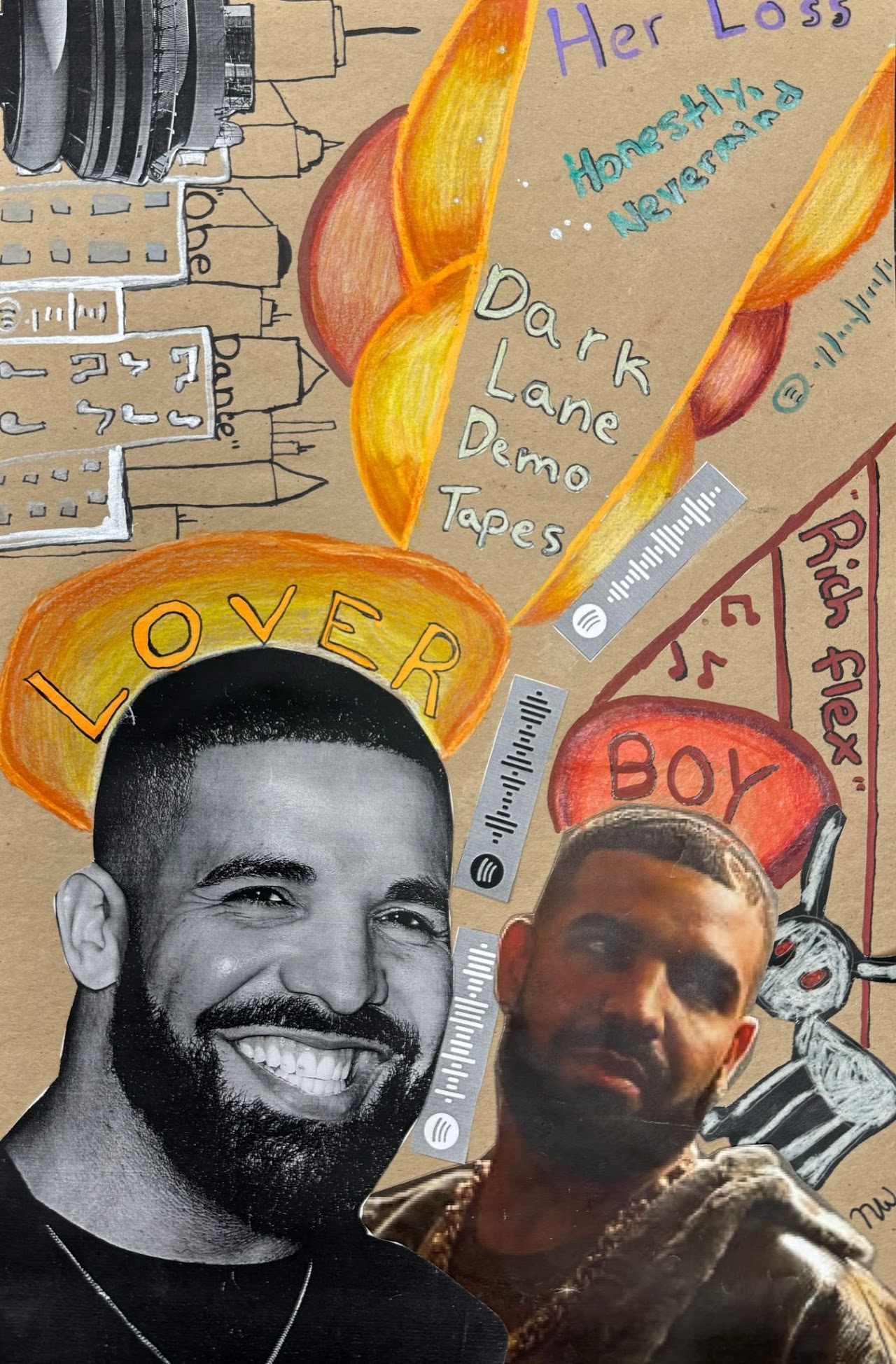 Collages inspired by:  Loui Jove