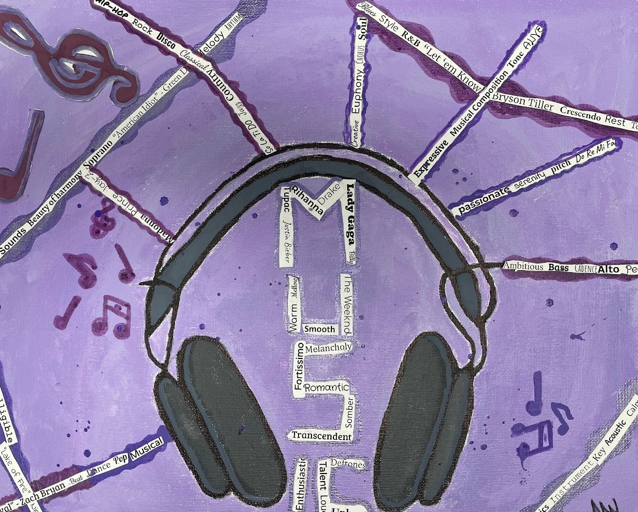 Inspirational Word Collages inspired by Susan Clifton