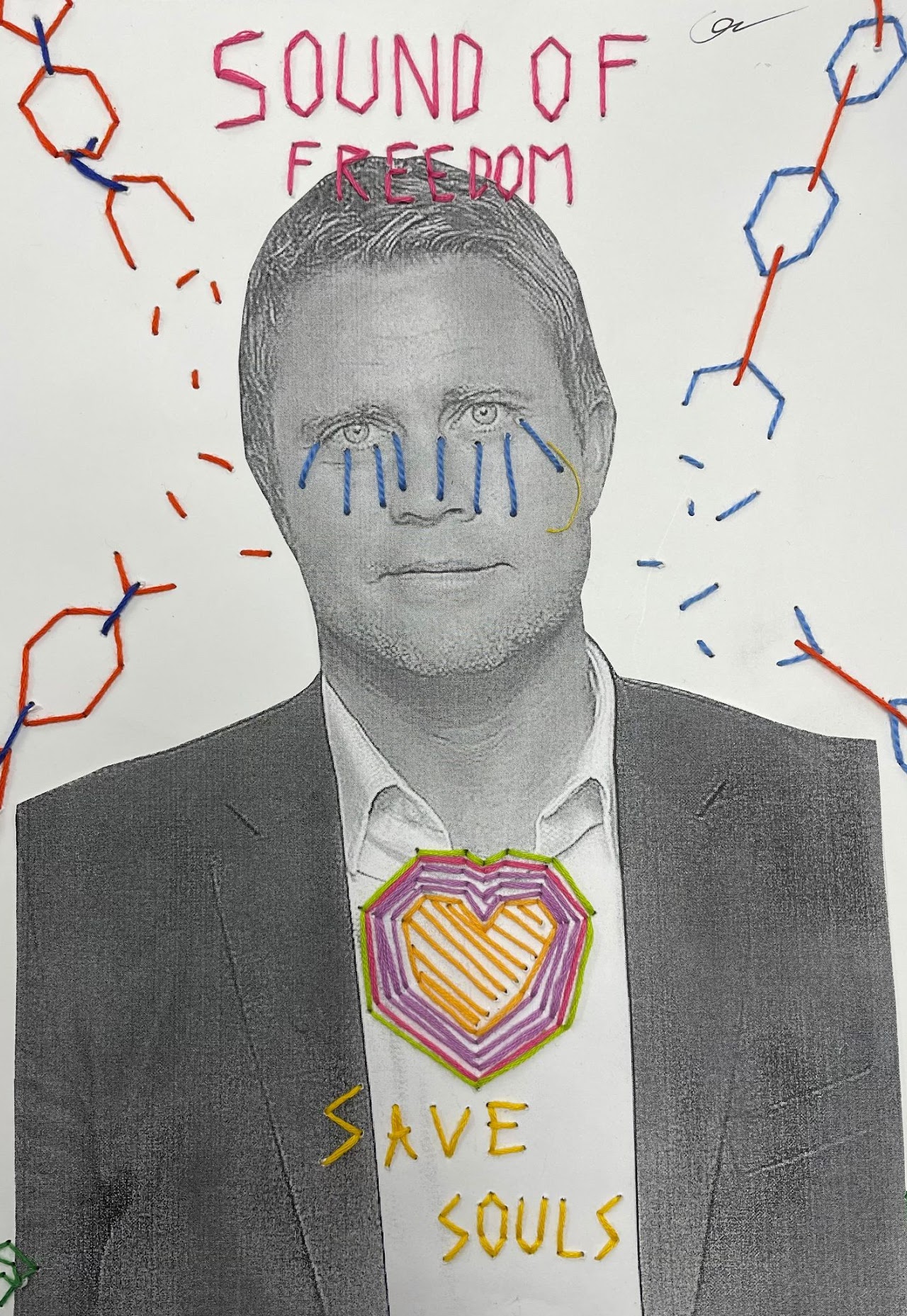 Victoria Villasana inspired Visionary Stitched Portraits