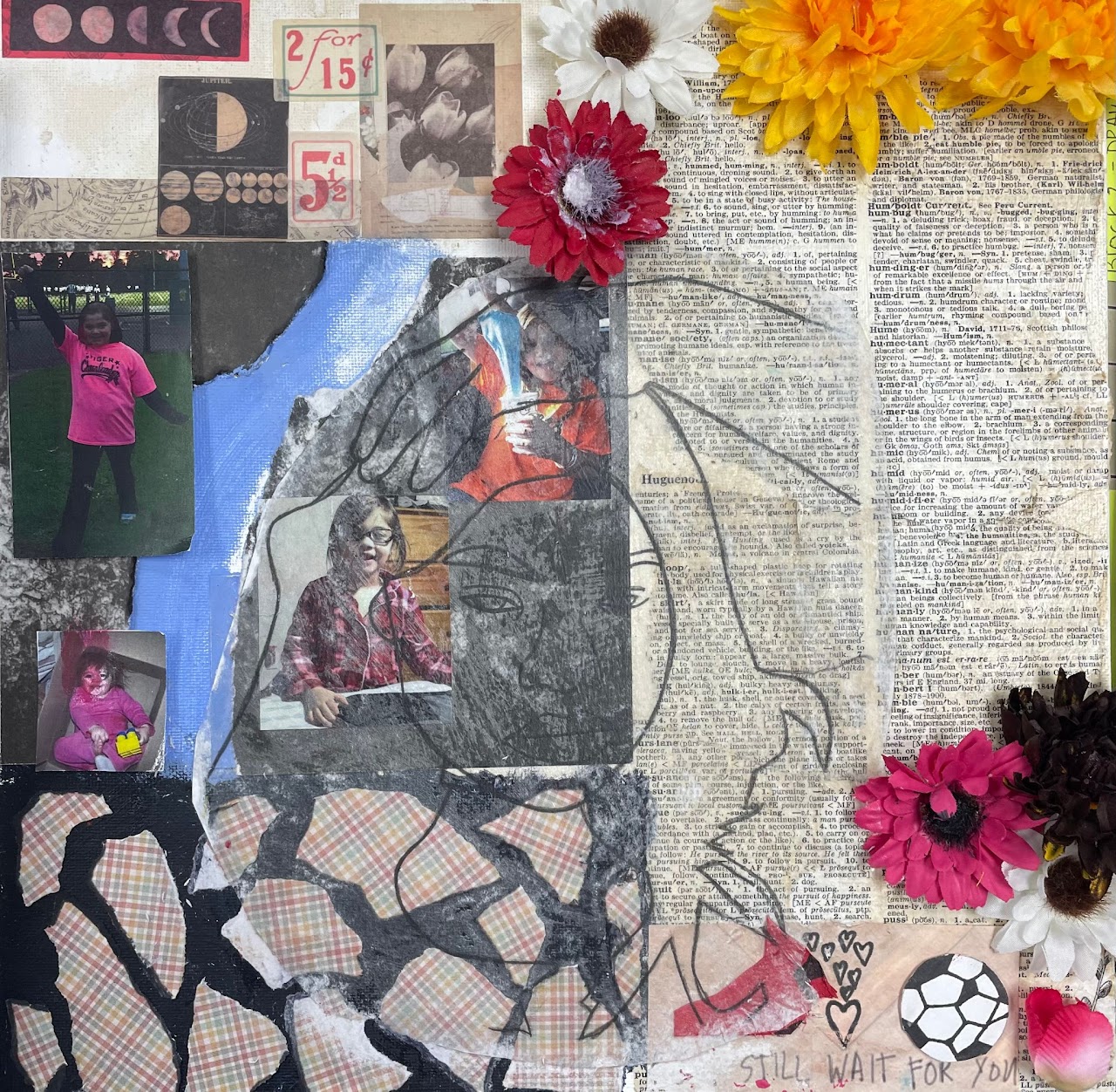 Mixed Media Self Portraits