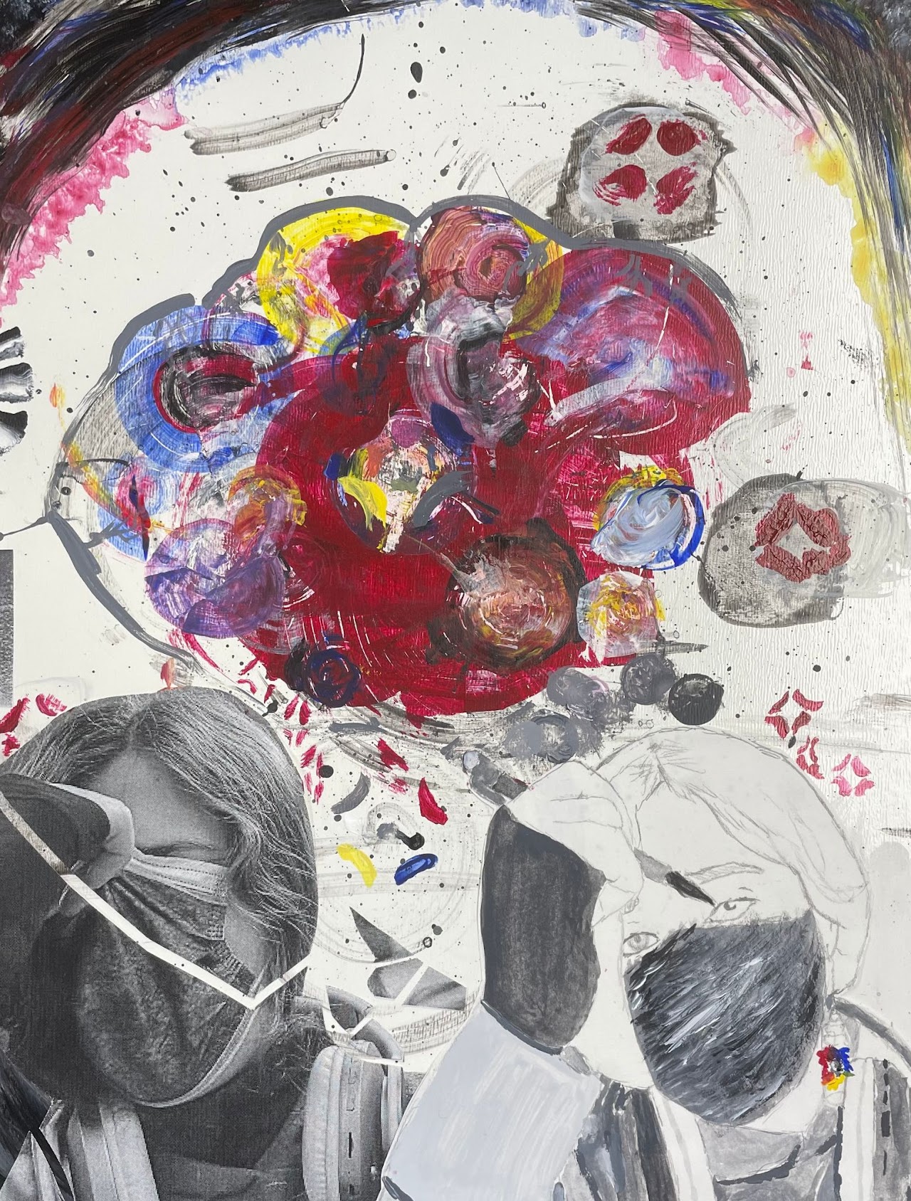 Mixed Media Self Portraits