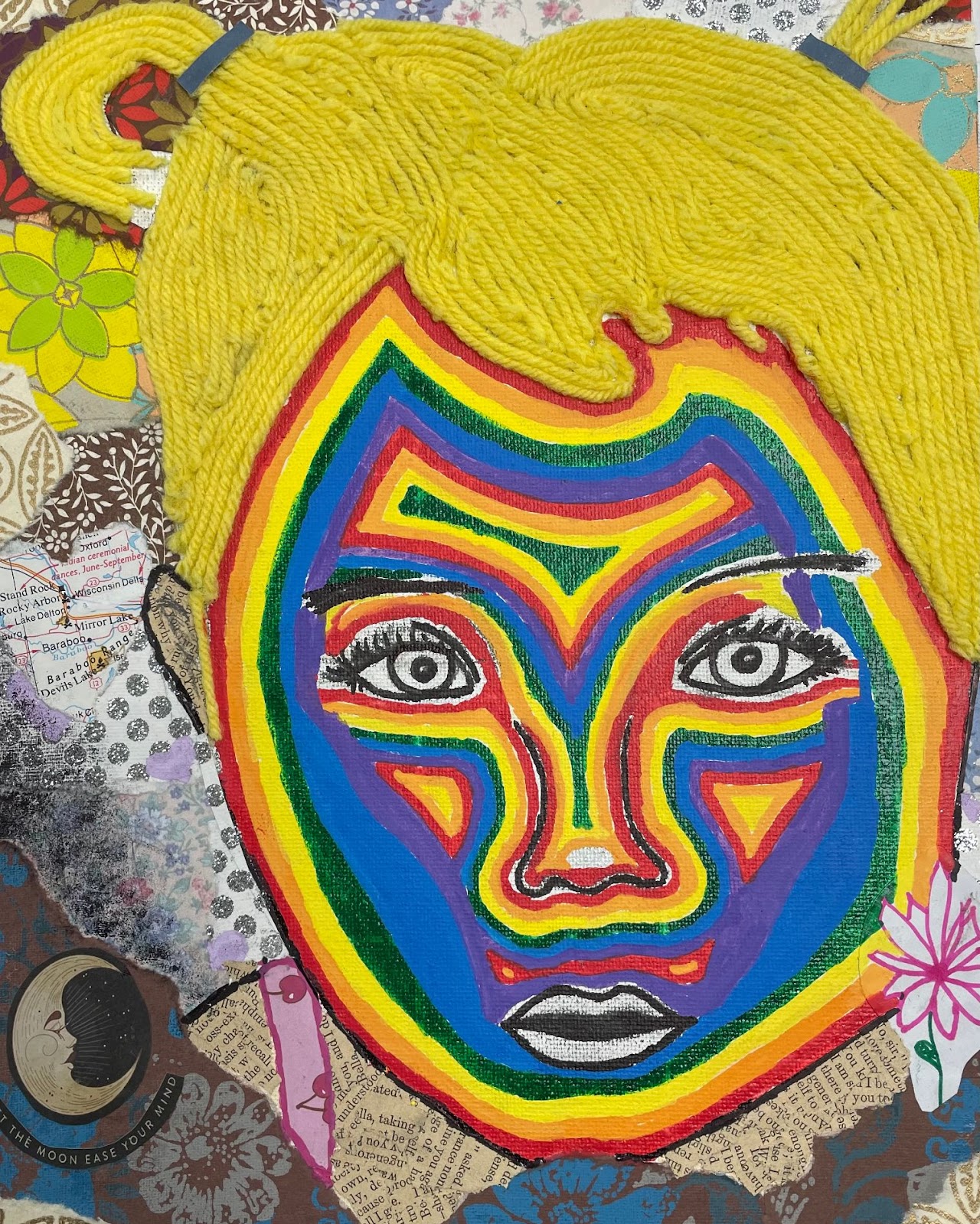 Mixed Media Self Portraits