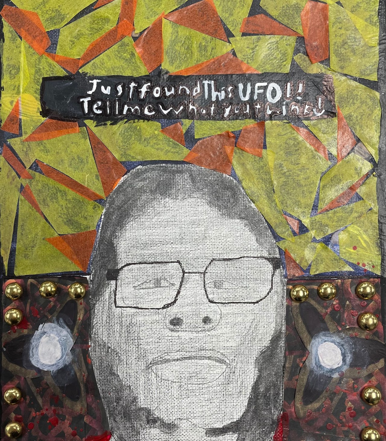 Mixed Media Self Portraits