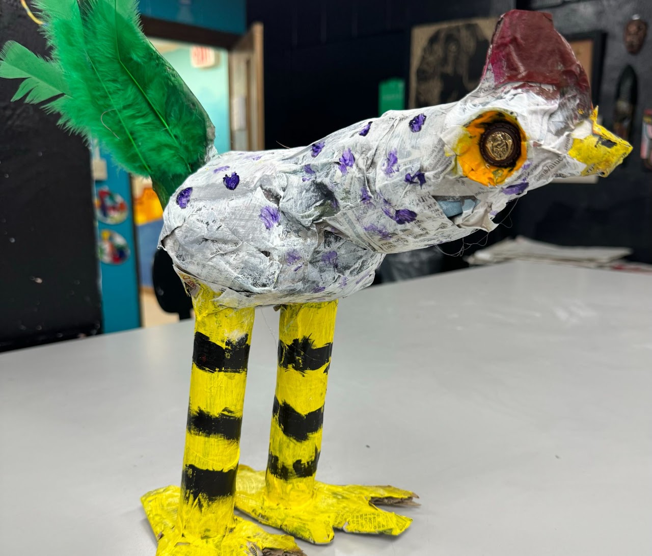 Paper-Mache Birds & Fish