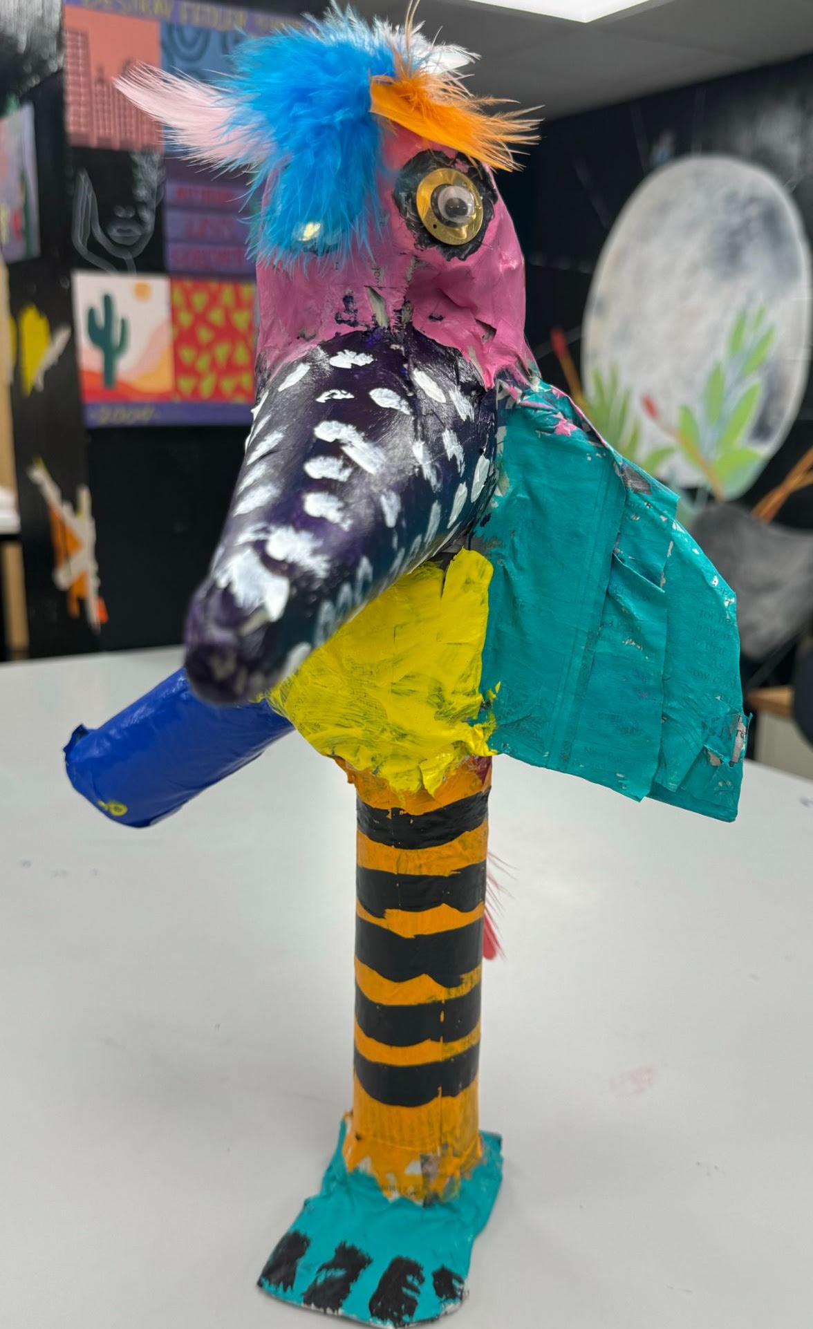 Paper-Mache Birds & Fish