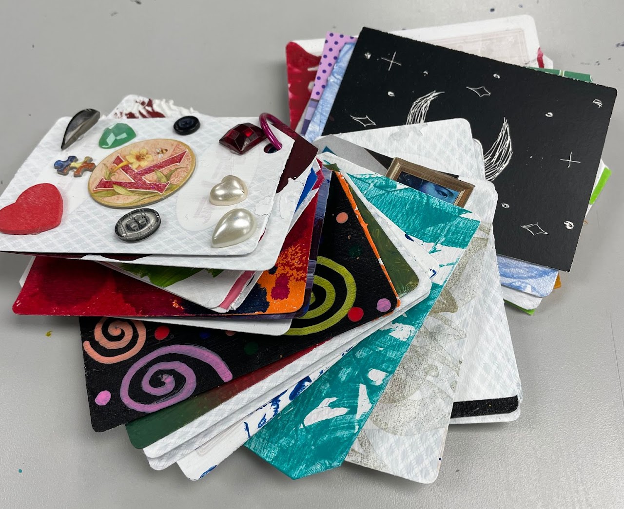 Mixed Media Playing Card