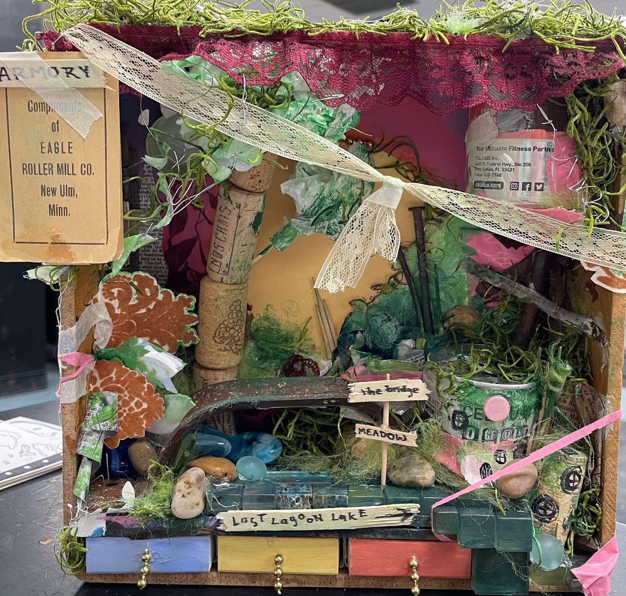 Mixed Media Found Object Assemblages