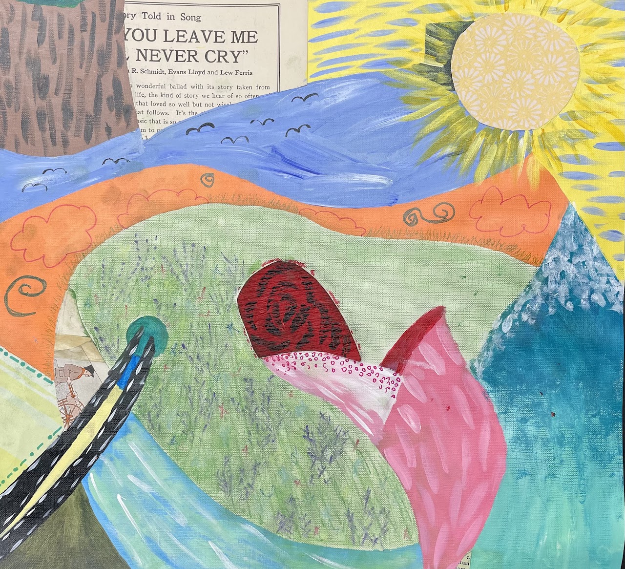 Abstract Mixed Media Paintings