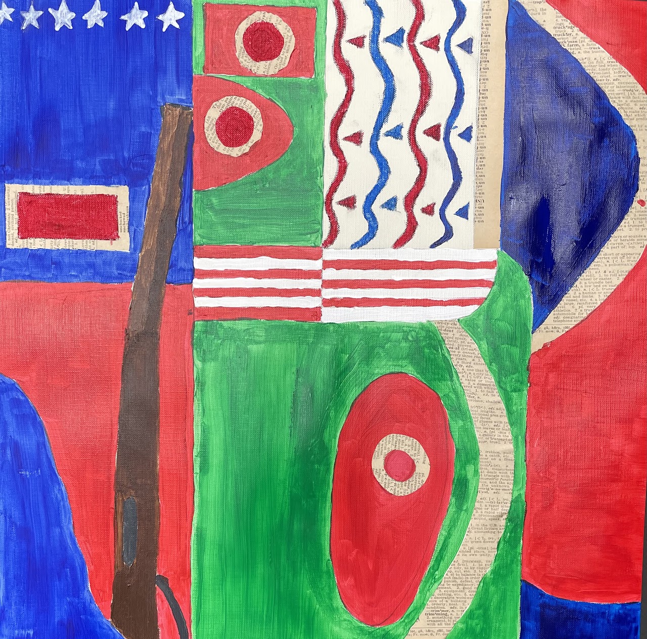 Abstract Mixed Media Paintings