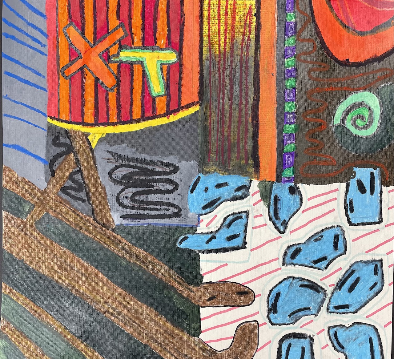 Abstract Mixed Media Paintings