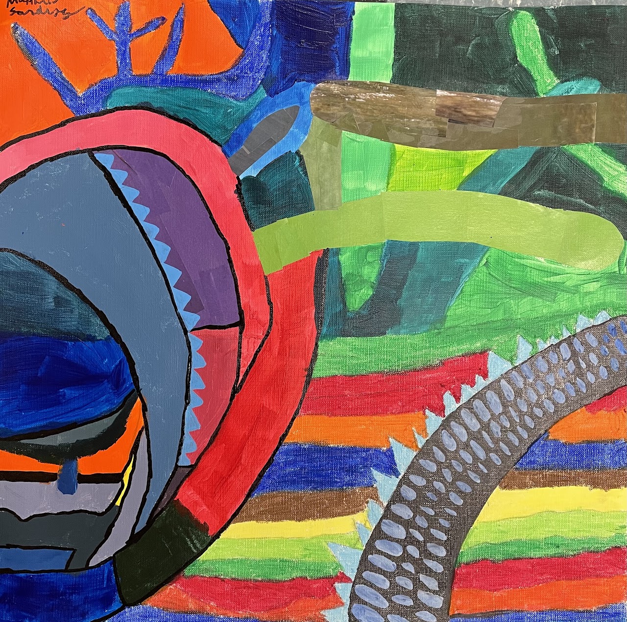 Abstract Mixed Media Paintings