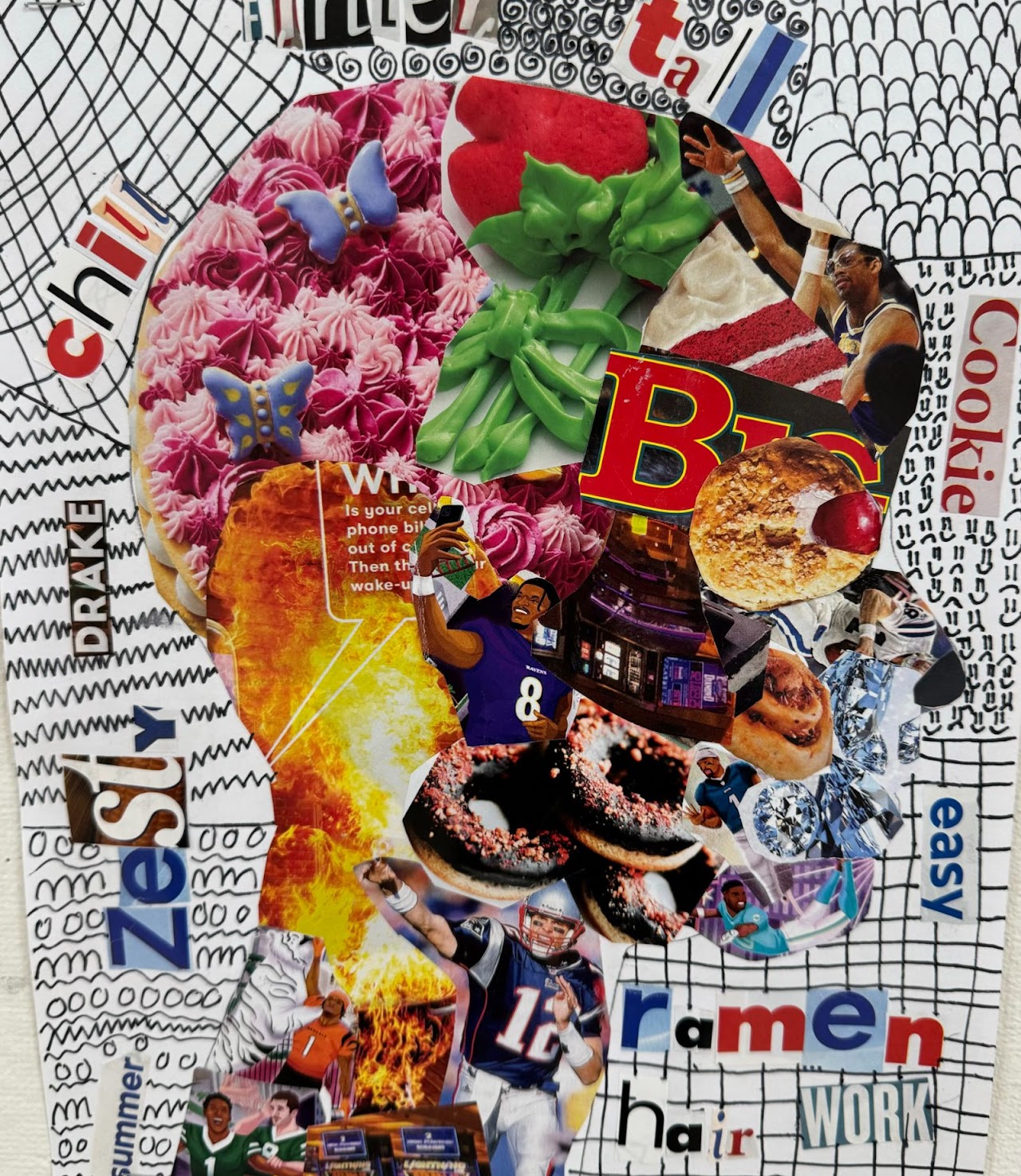 Paper-Mache Birds & Fish art