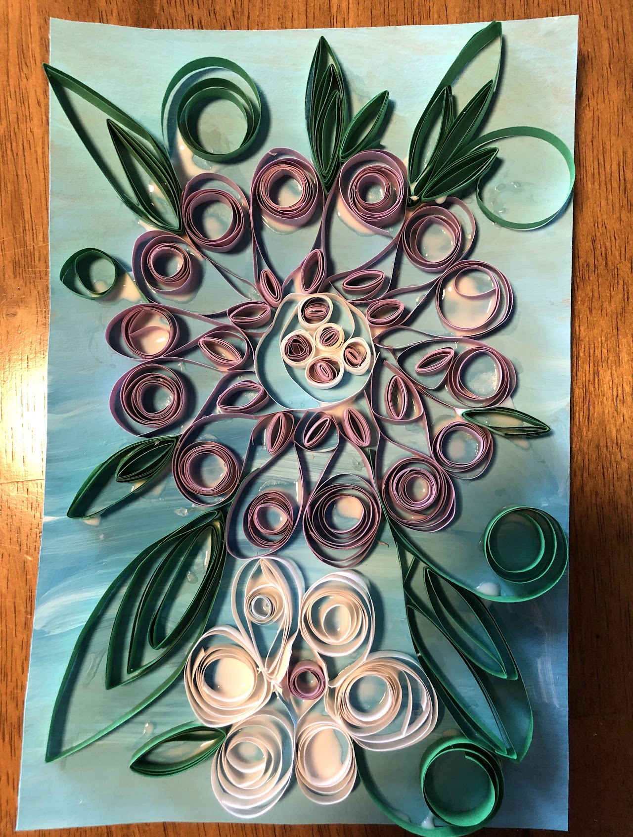 Mrs. Buchner's finished paper quilling
