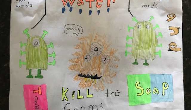 love seeing all your germs and the reminders to wash your hands. Keep sharing!