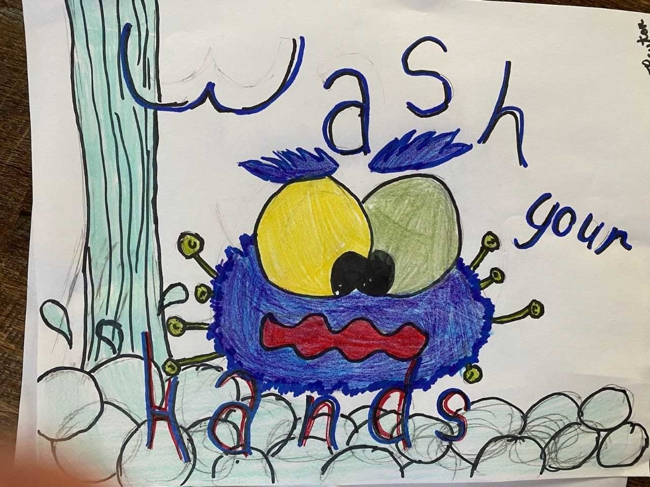 love seeing all your germs and the reminders to wash your hands. Keep sharing!