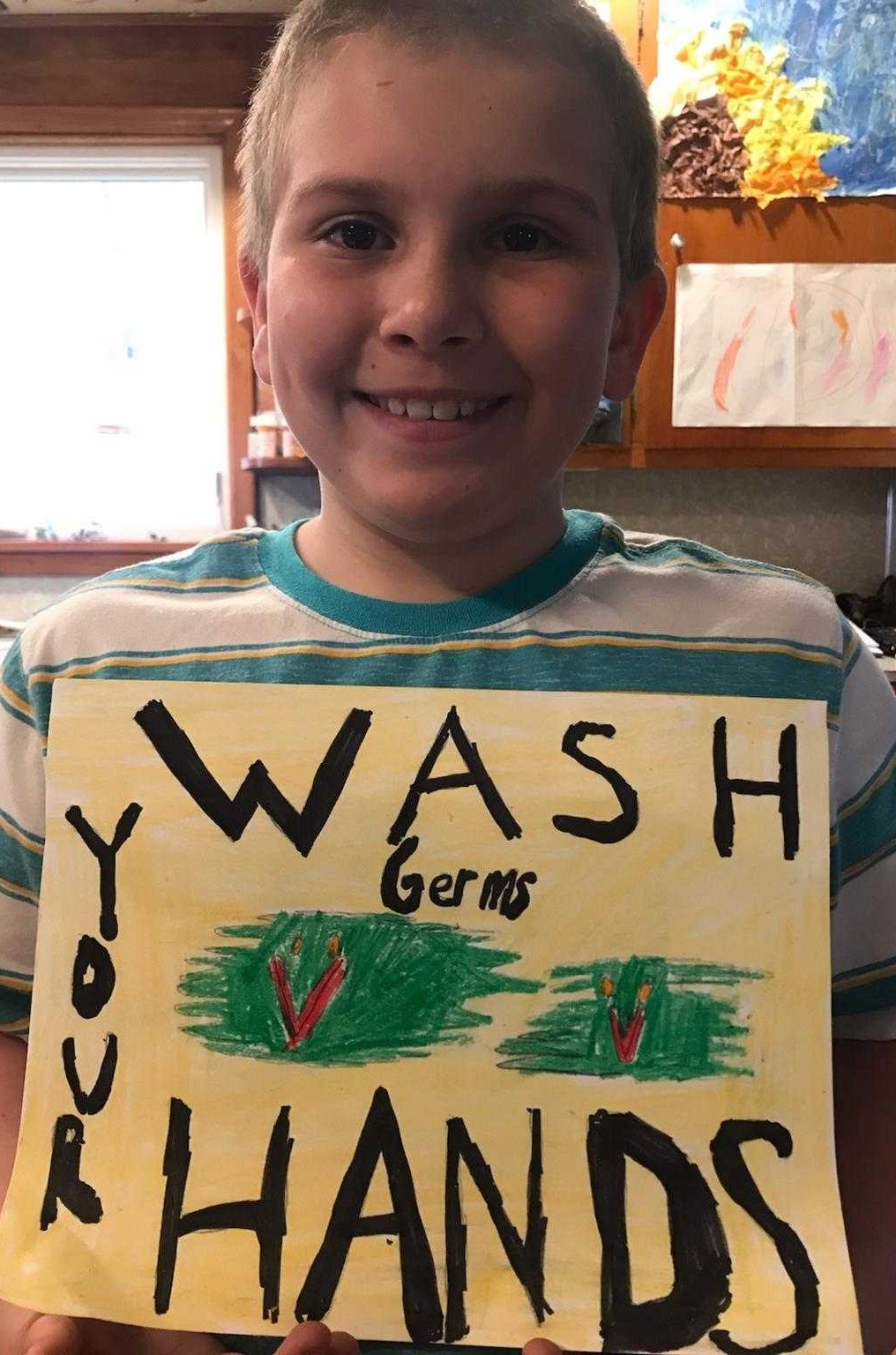 love seeing all your germs and the reminders to wash your hands. Keep sharing!