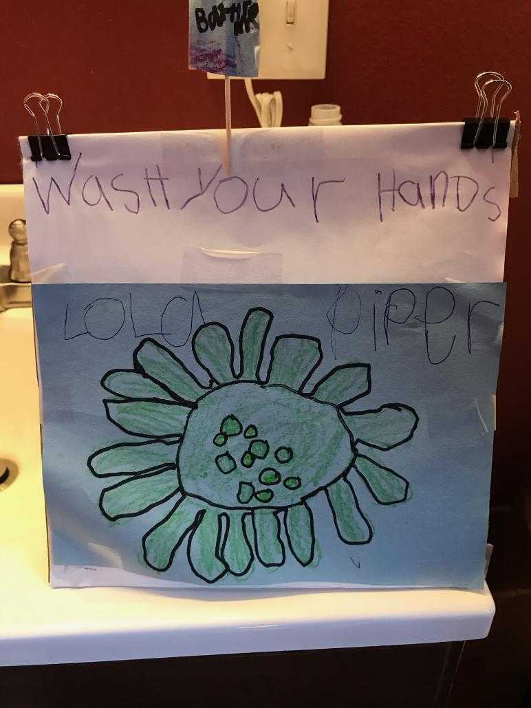love seeing all your germs and the reminders to wash your hands. Keep sharing!