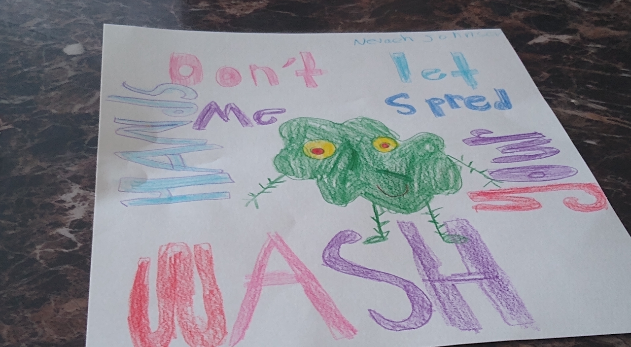 love seeing all your germs and the reminders to wash your hands. Keep sharing!