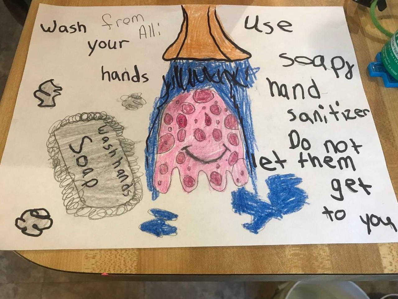 love seeing all your germs and the reminders to wash your hands. Keep sharing!
