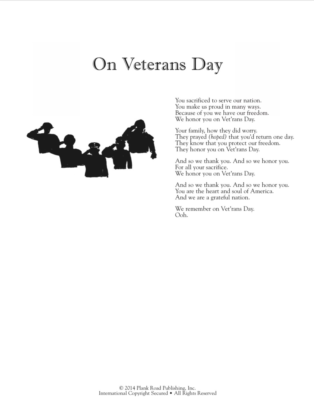 on veterans day