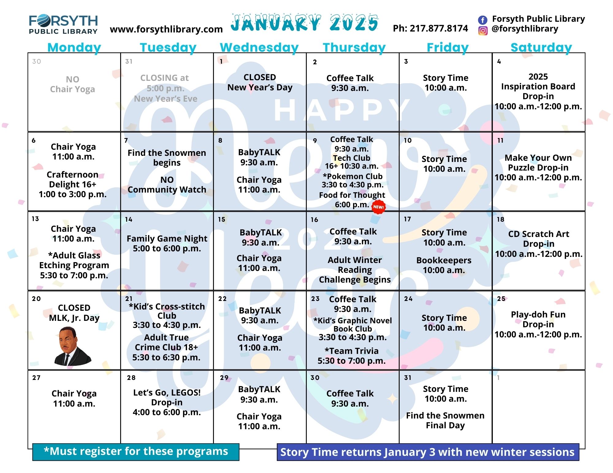 January Calendar