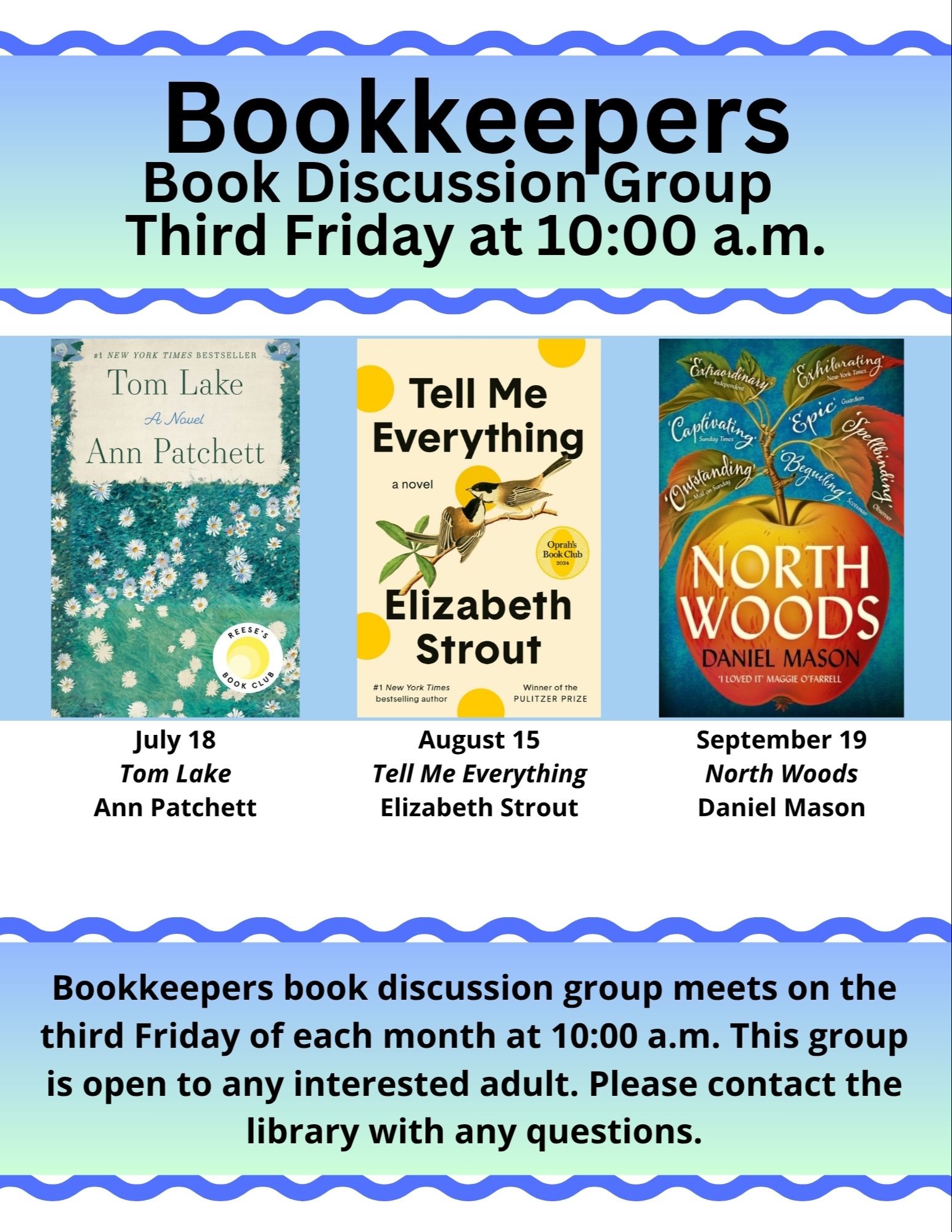 Bookkeepers Latest Reads graphic
