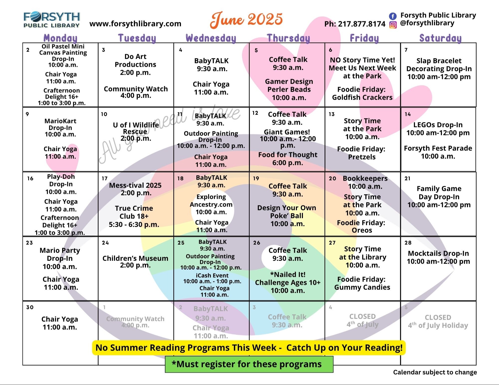 June Calendar