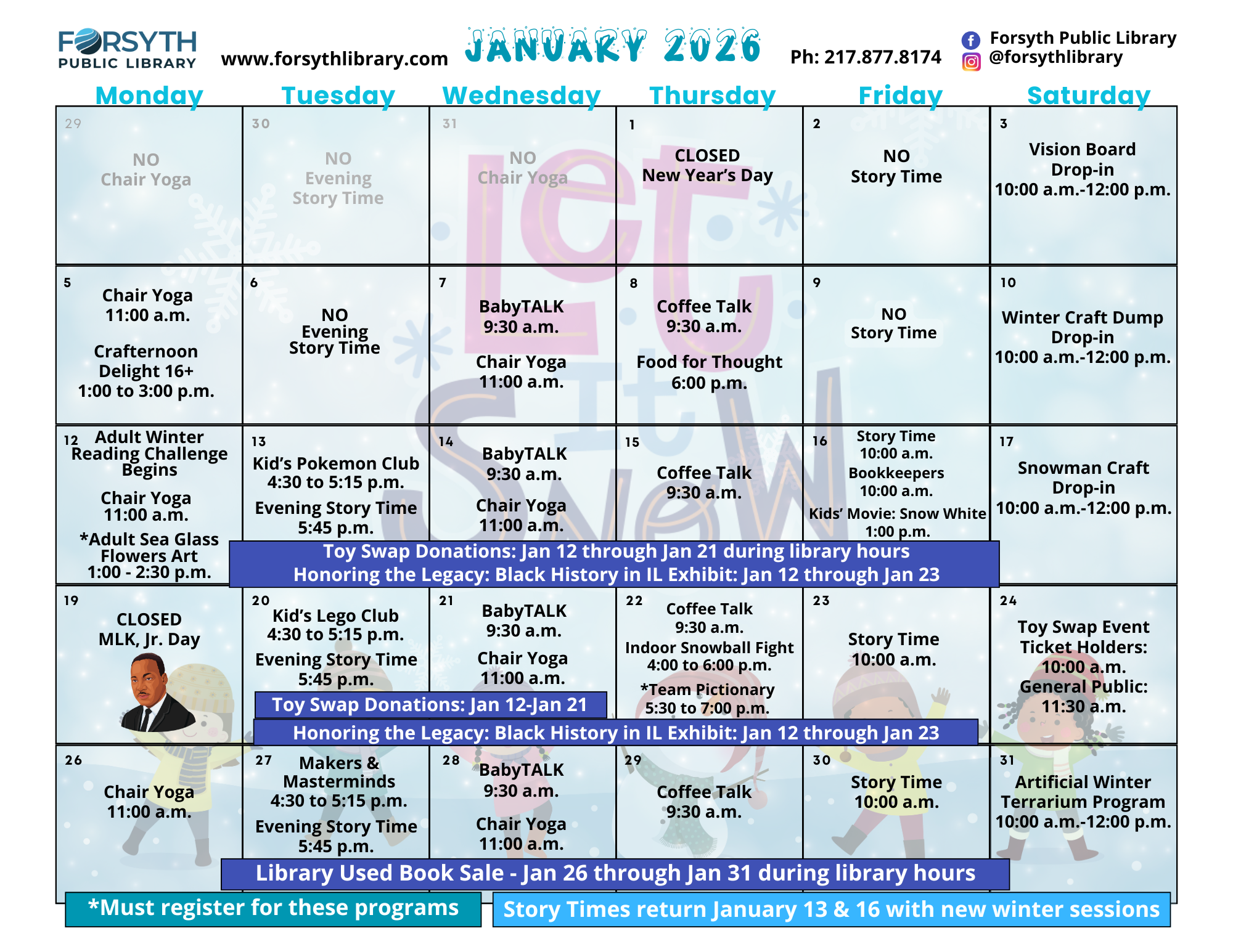 January Calendar