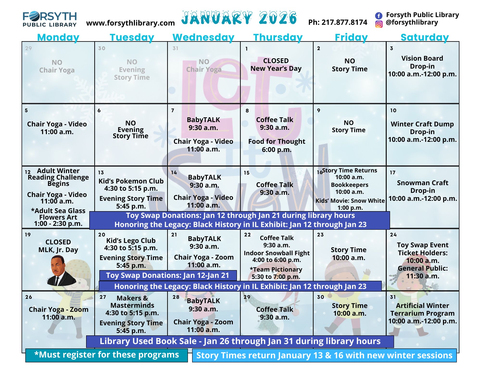 January Calendar