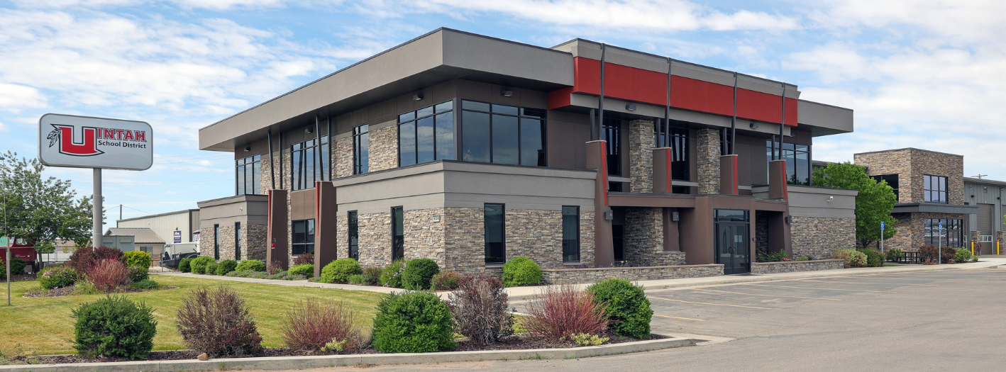 Exterior photo of the Uintah School District office building.