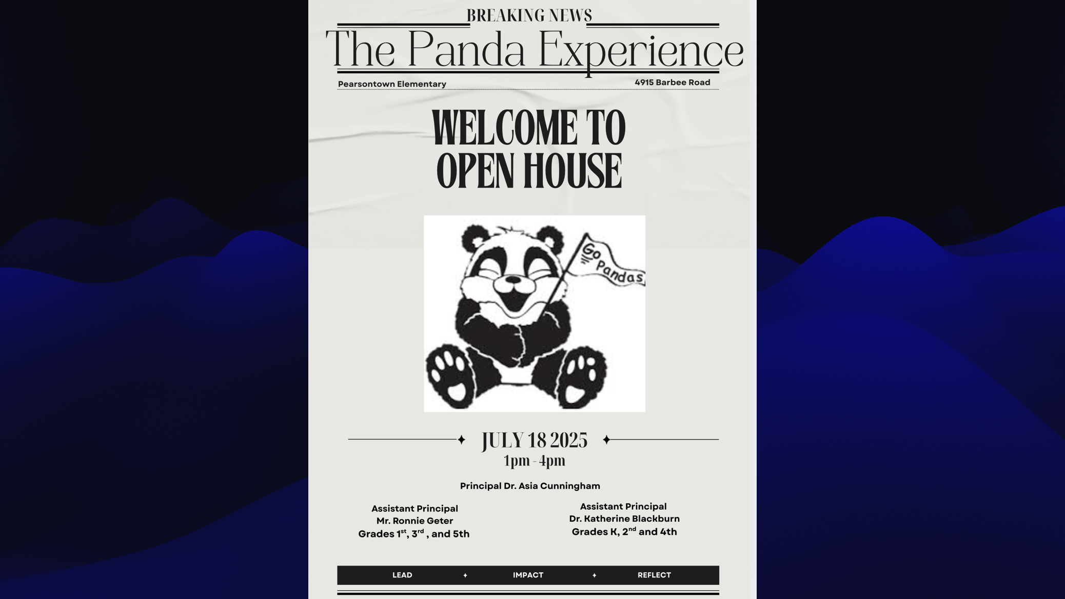 Open House July 18, 1-4 PM