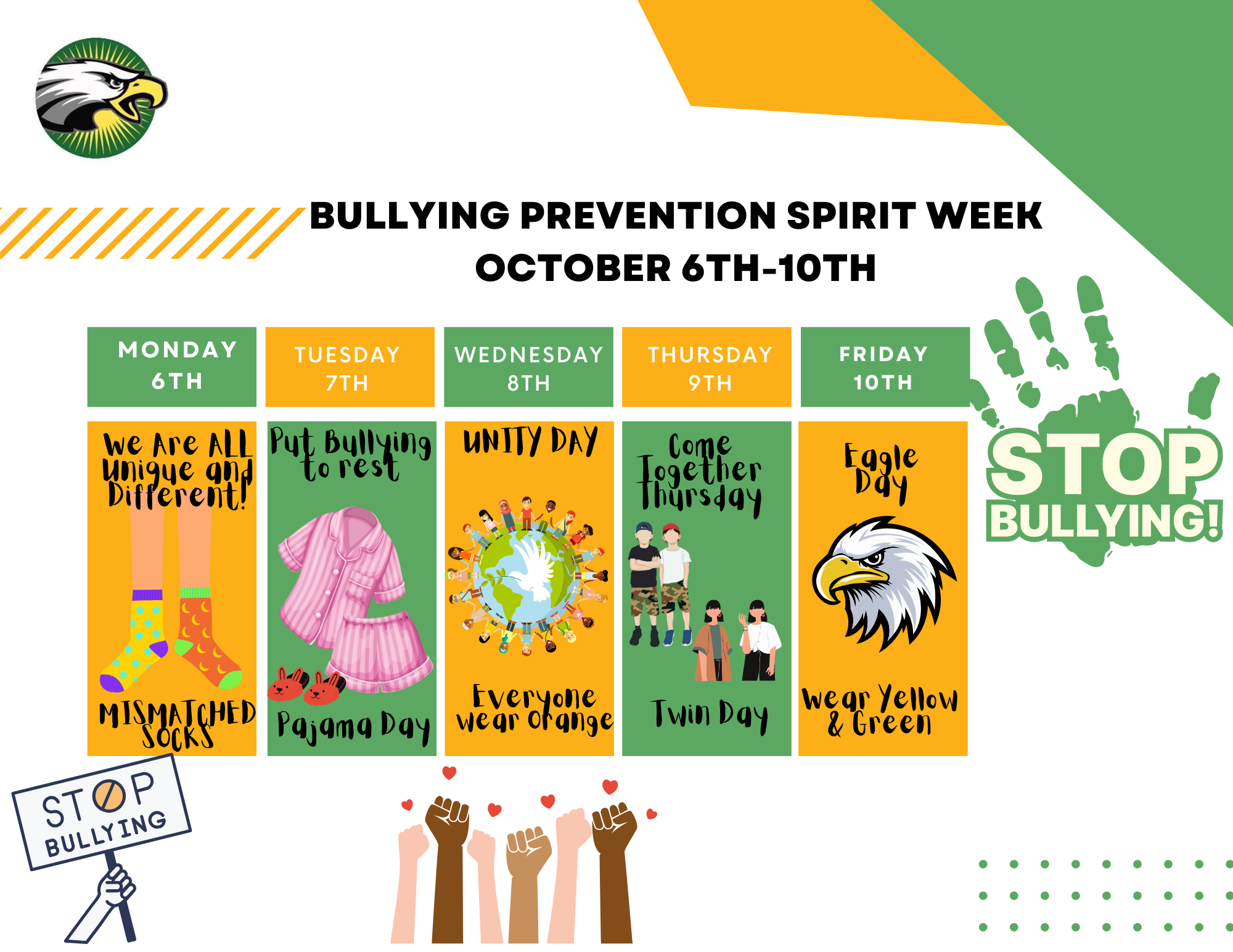 Bullying Prevention Spirit Week - English