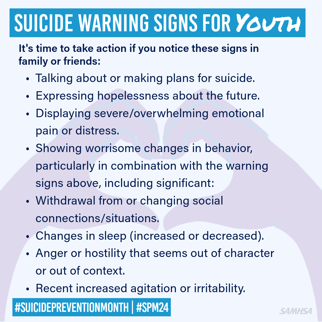 Youth warning signs