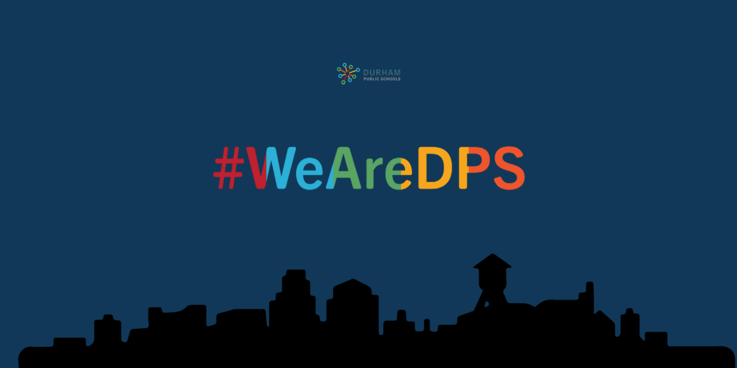 WeAreDPS logo with Durham Skyline