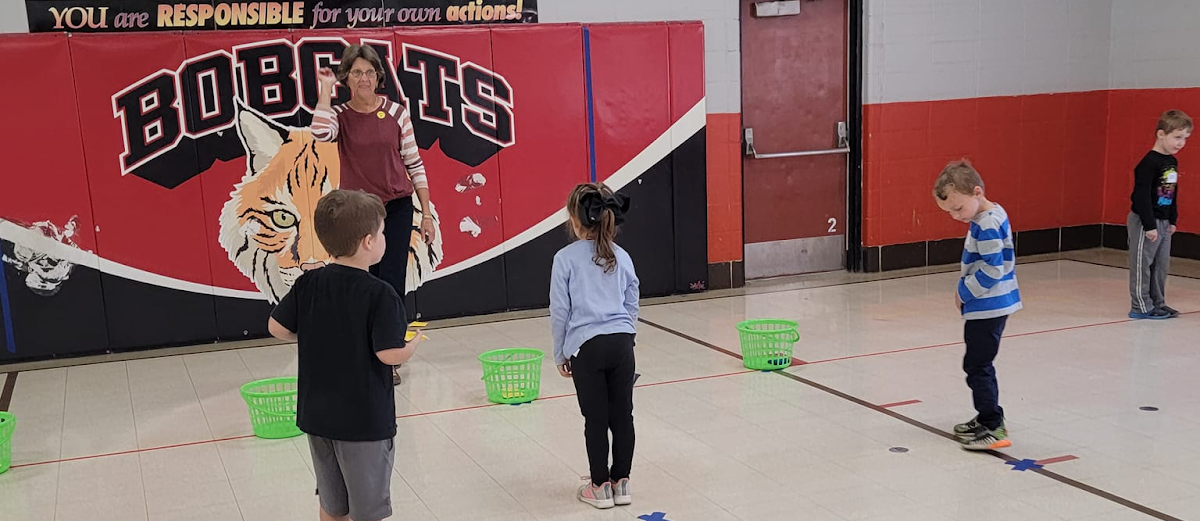 BGEC student in gym