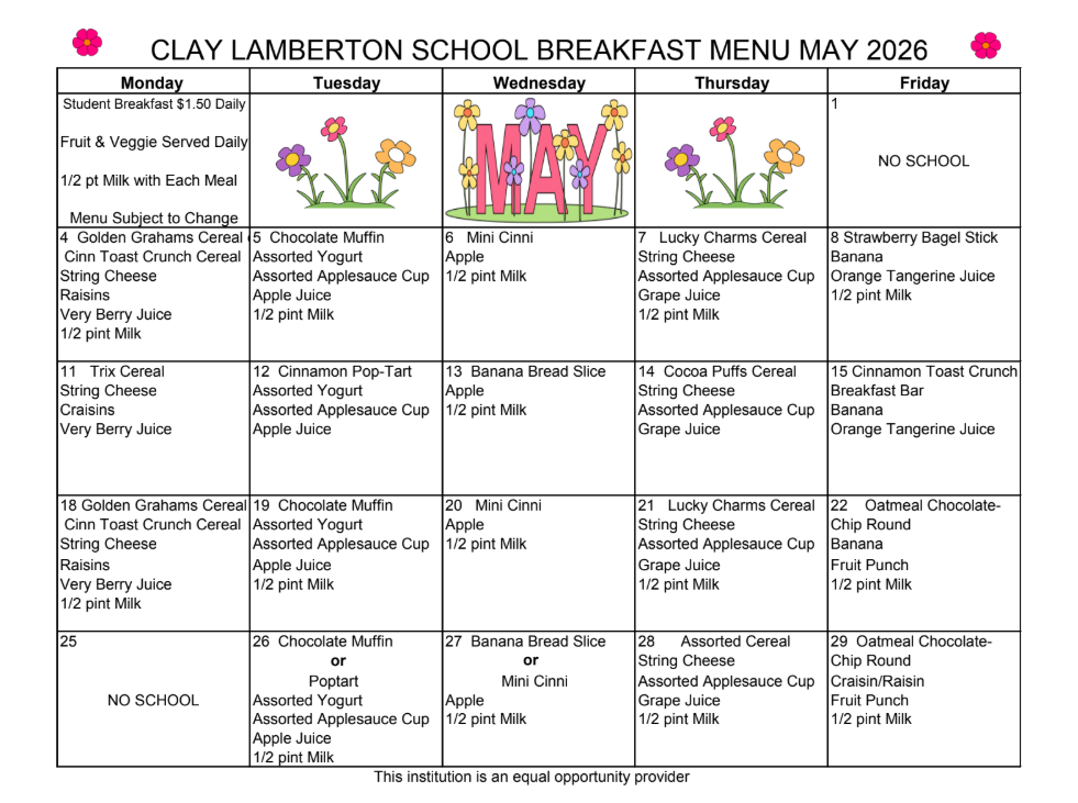 may menu