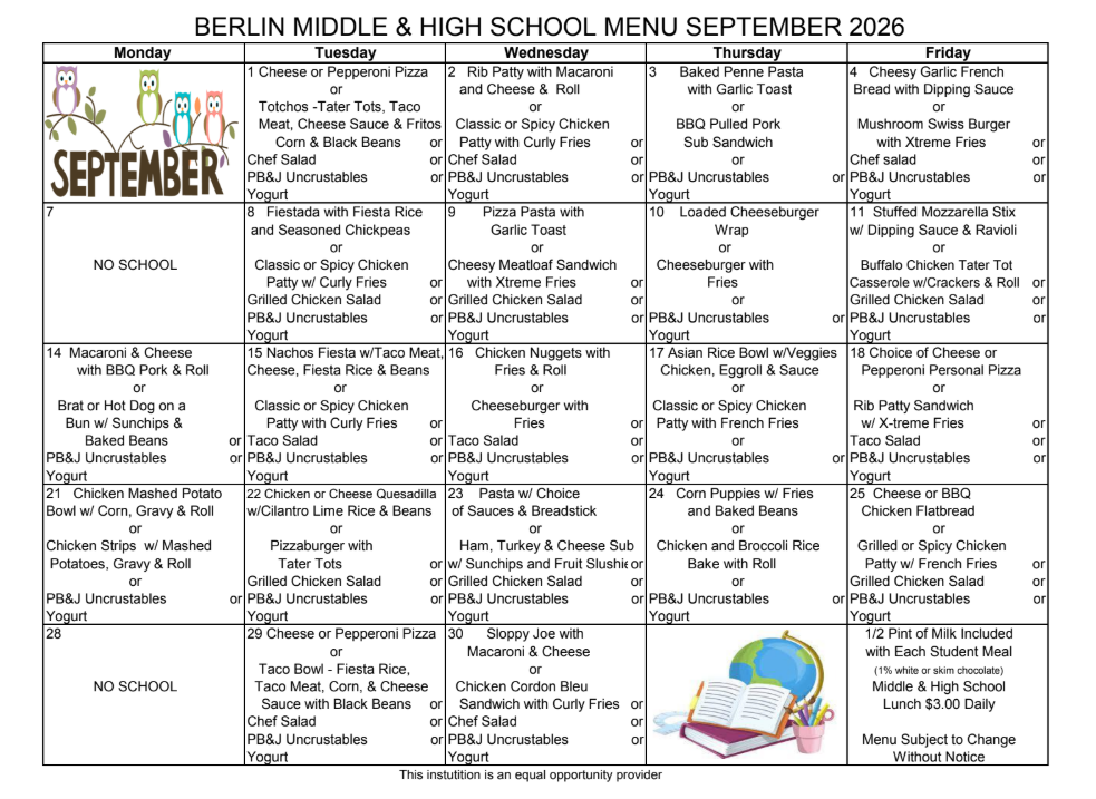 may menu