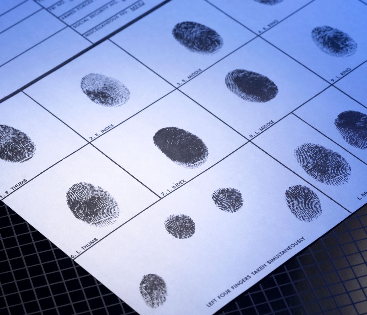 Fingerprinting Card