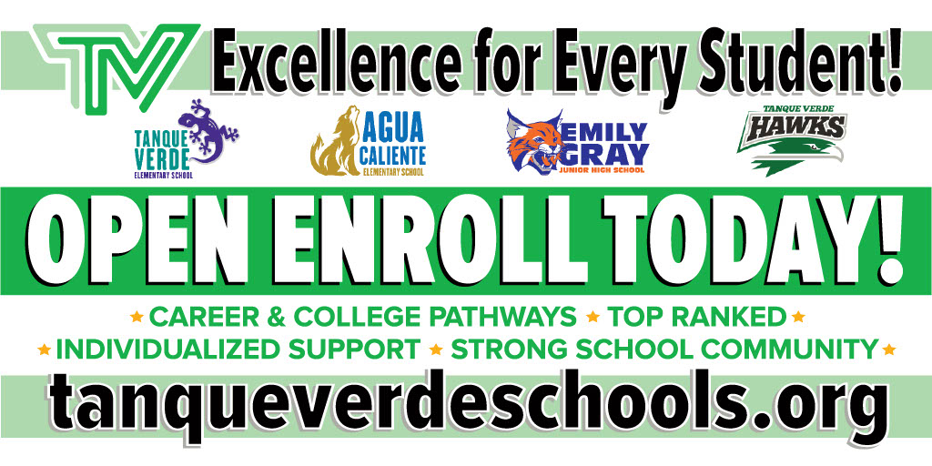 Open enrollment announcement with bold text and a calendar icon, indicating the start of the enrollment period today.