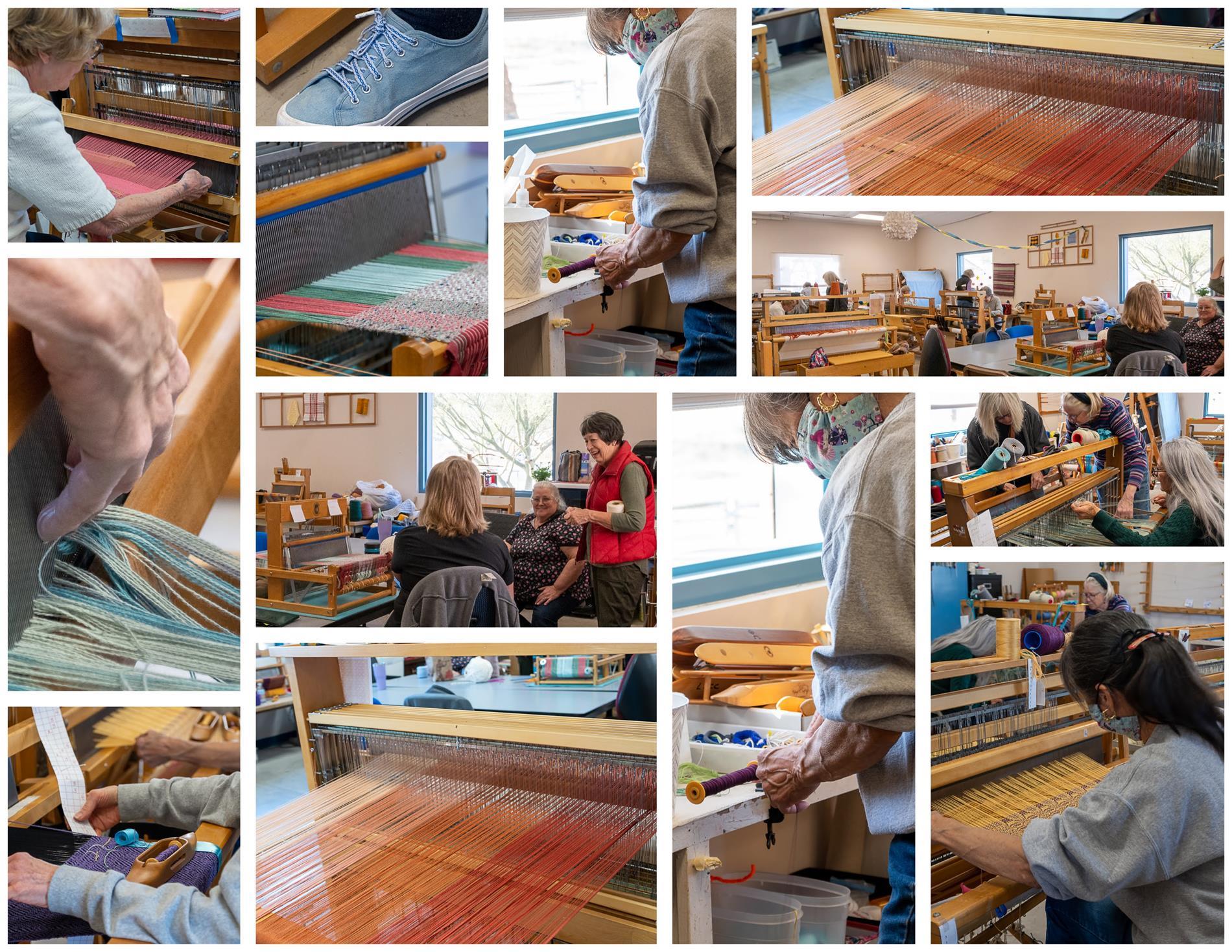 weaving collage
