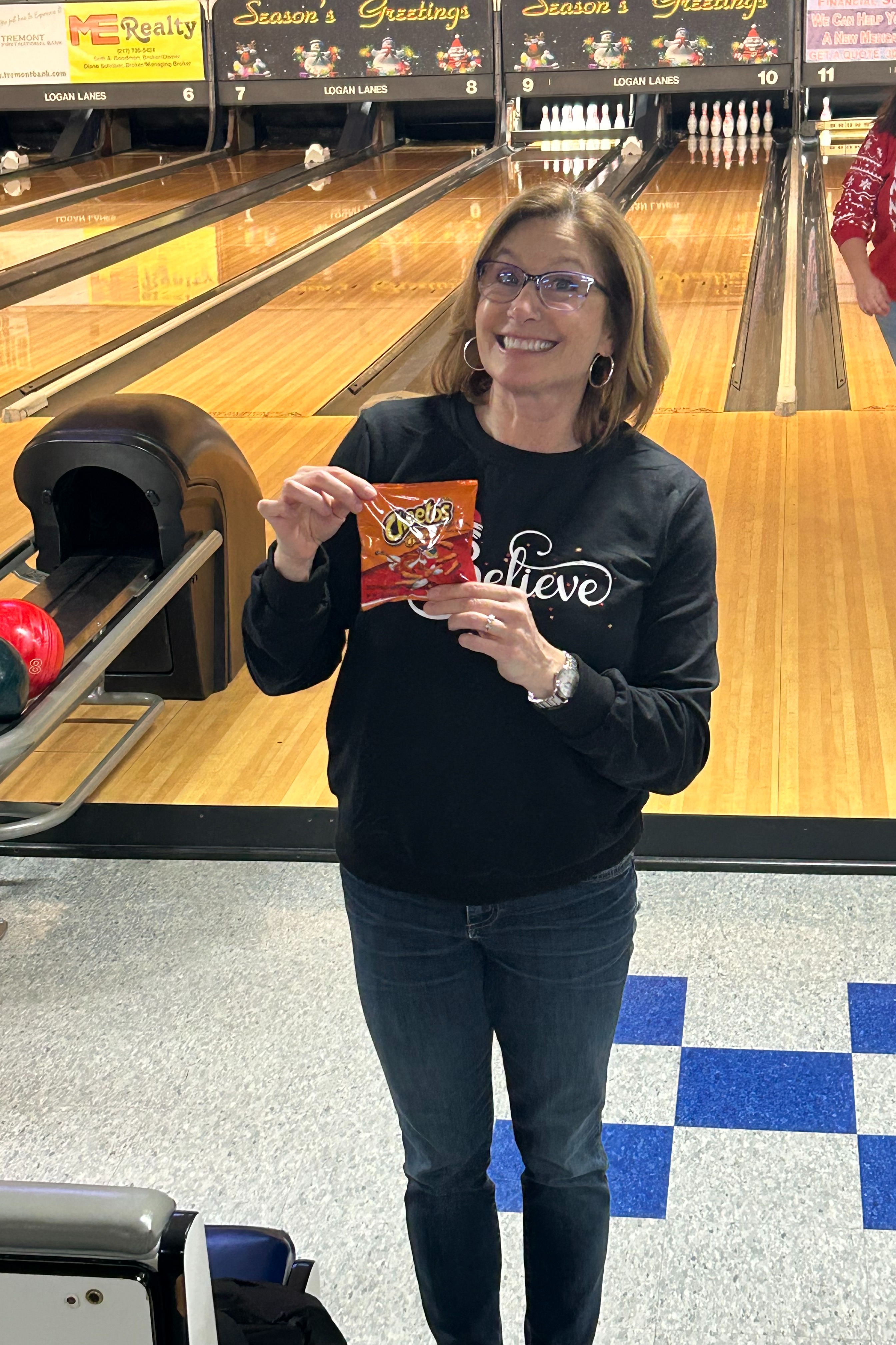 Julie Hesse wins chips