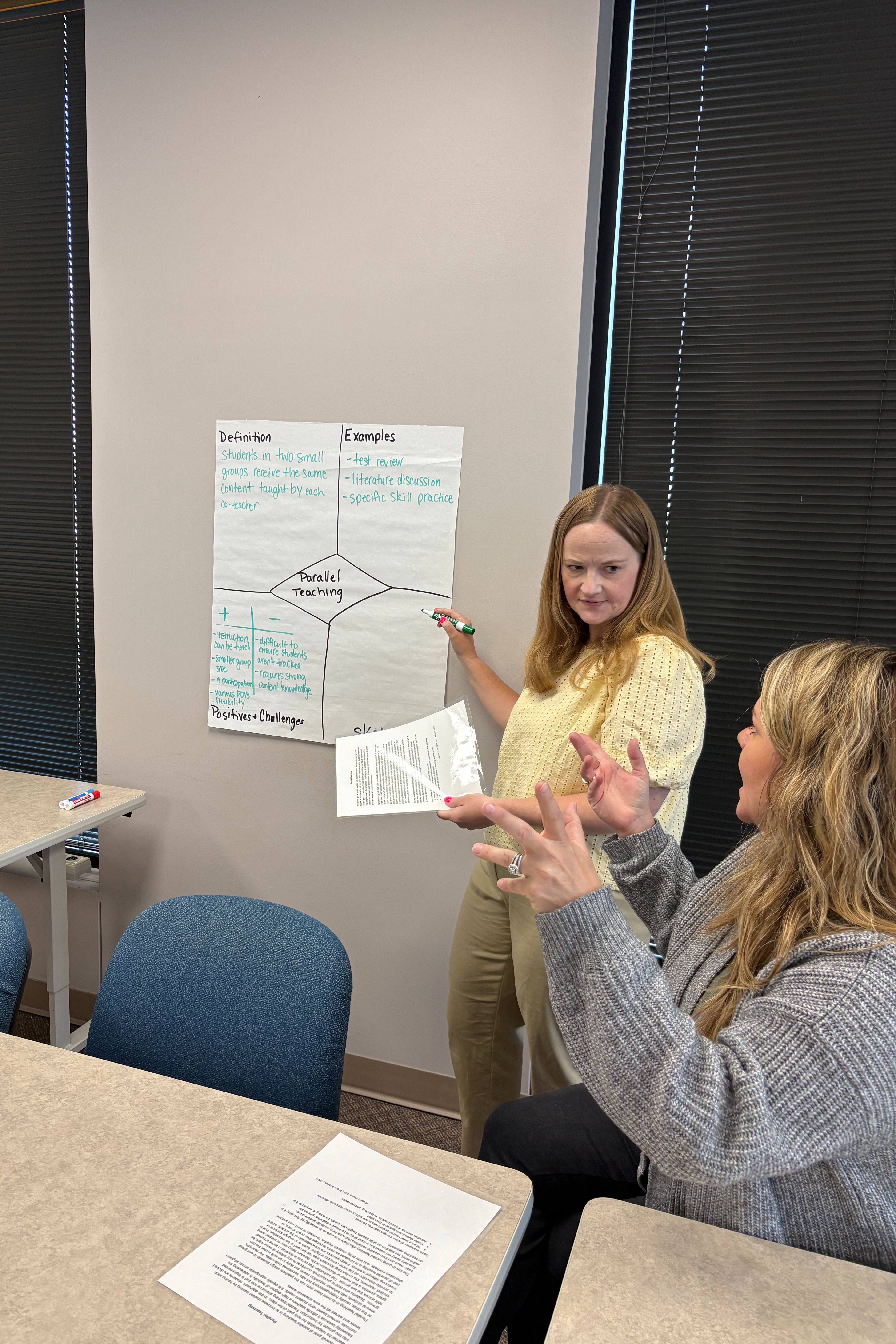 Administrators collaborating