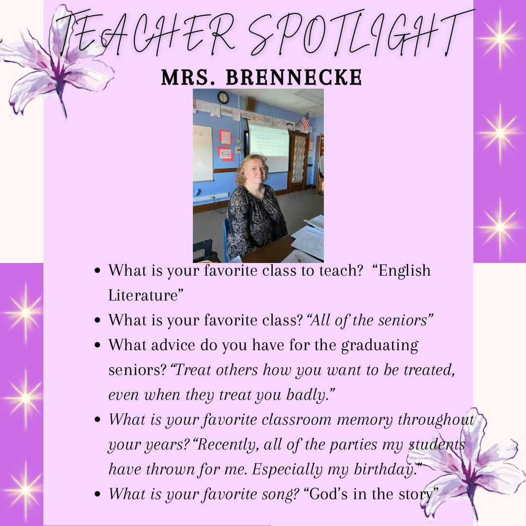 Teacher Spotlight - Mrs. Shelly Brennecke